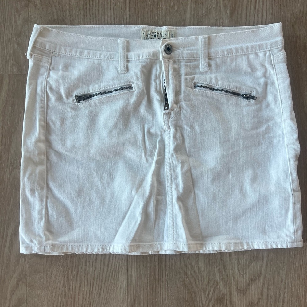 Lucky Brand White Denim Skirt